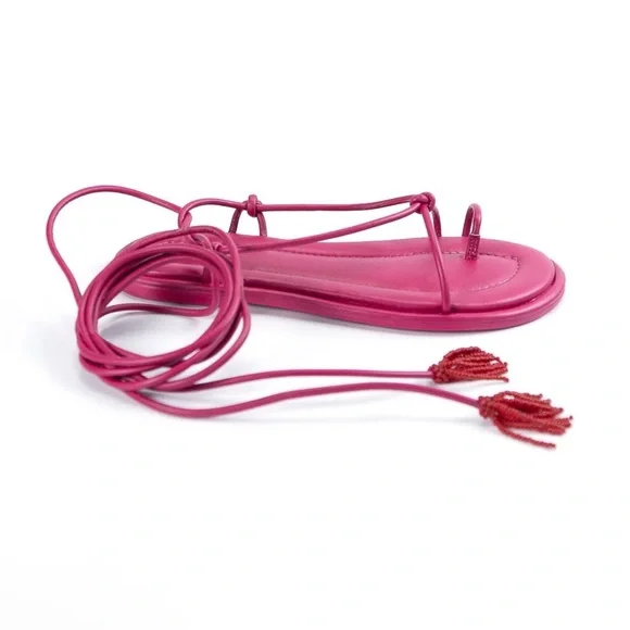 Farm Rio Pink Strappy Sandals - Picture 3 of 3